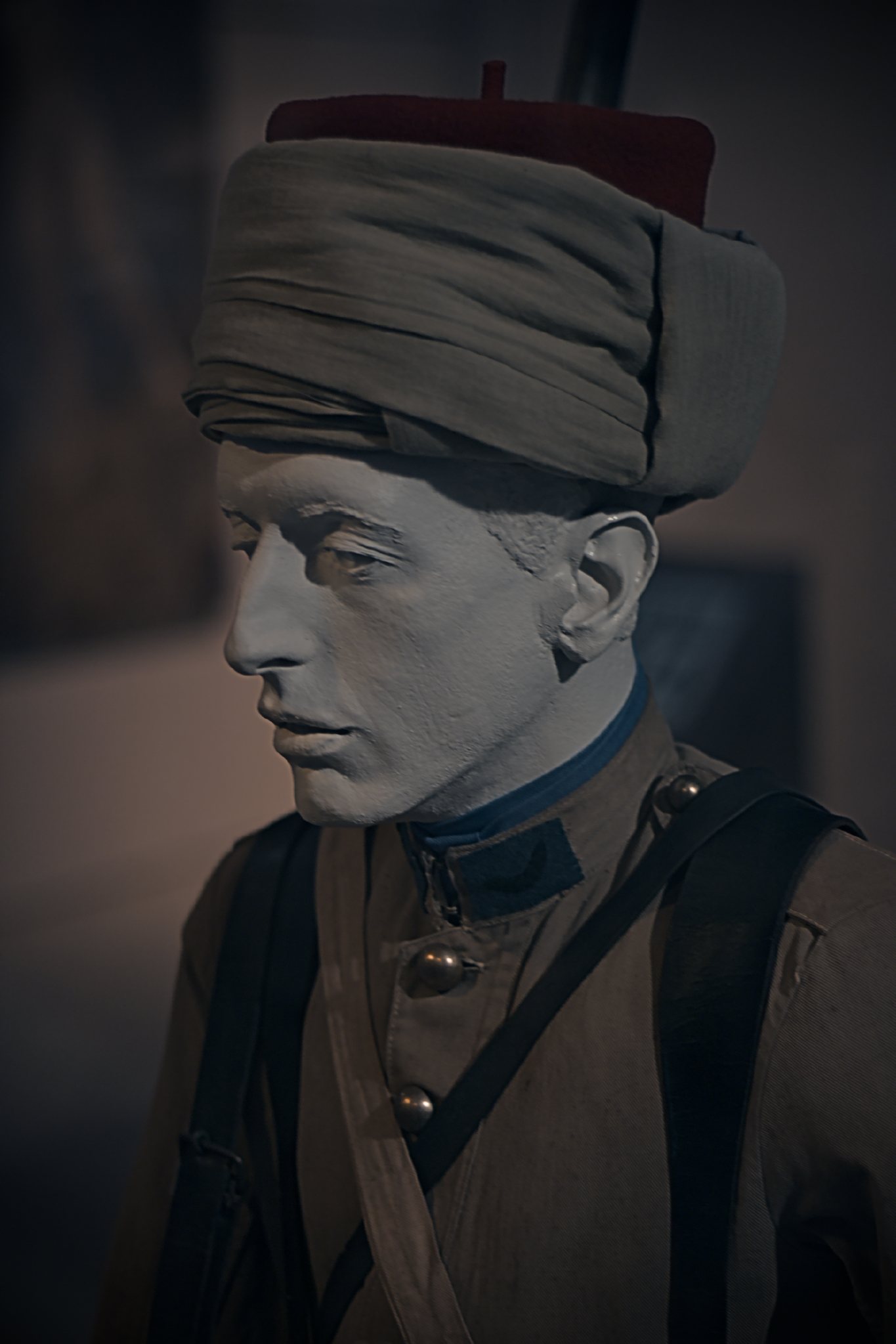 Mannequin de soldat des troupes coloniales, coiffé d'un turban
